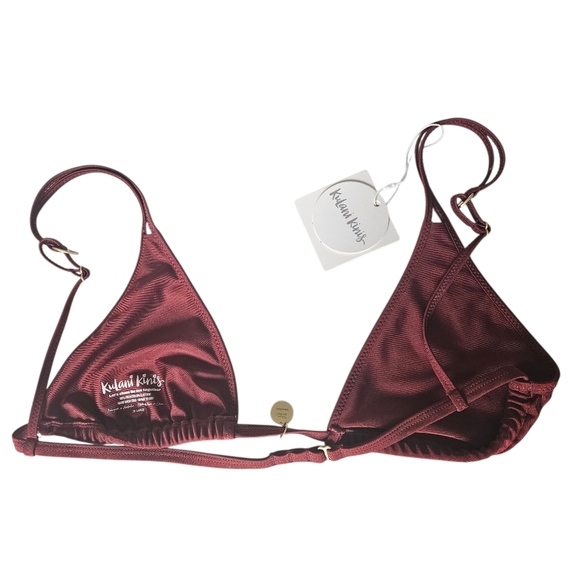 Kulani Kinis Twin Strap Bikini Top In Sweet Cinnamon NWT - Picture 3 of 11